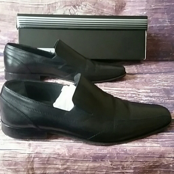 Mirage Men\'s slip-on black dress shoes size 8.5 main image 5